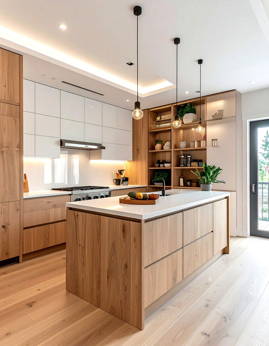 G shaped kitchen with pantry - 30 G-shaped kitchen ideas