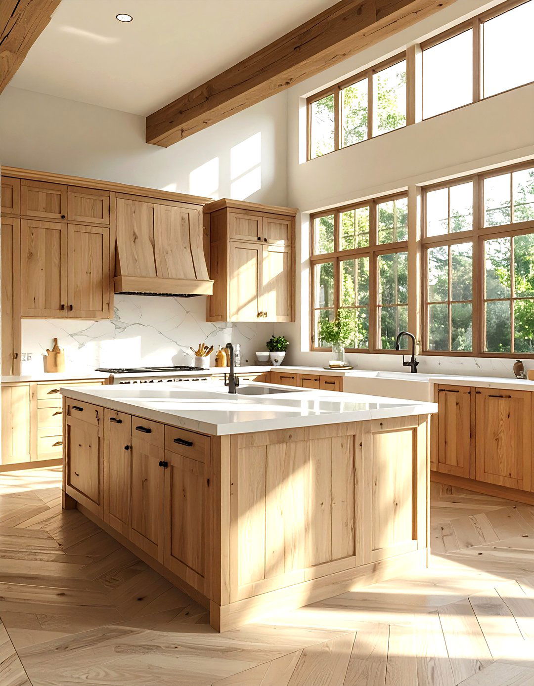 G shaped kitchen with window - 30 G-shaped kitchen ideas