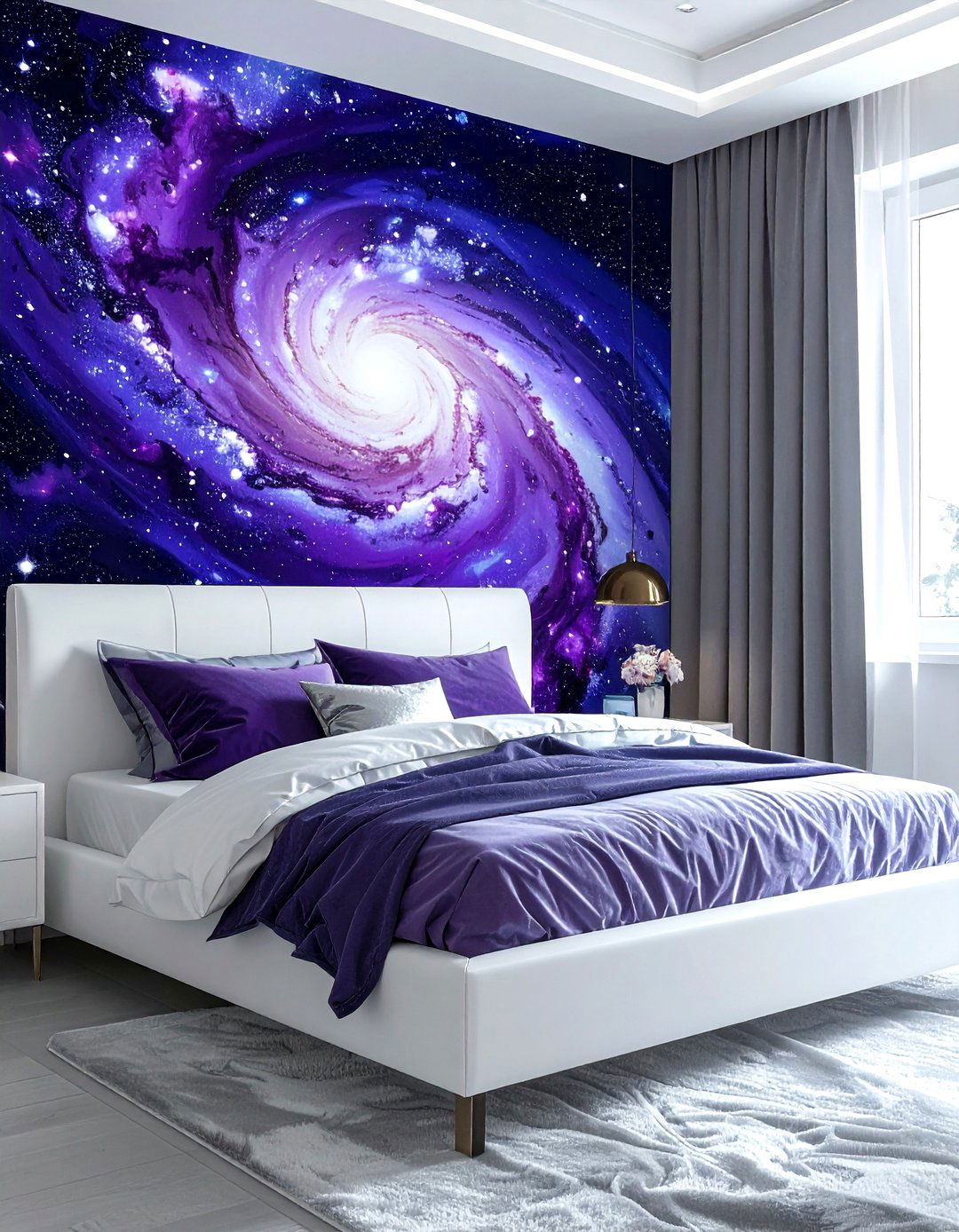 Galaxy wallpaper - 30 planet bedroom ideas