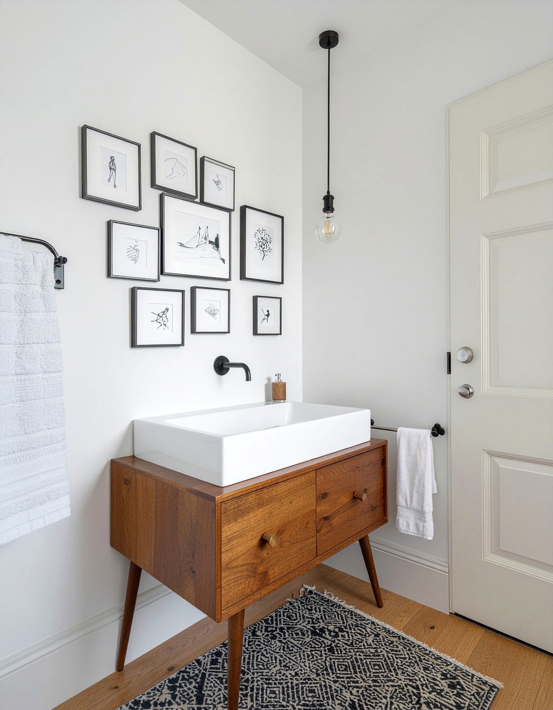 Gallery Wall - 30 powder room ideas