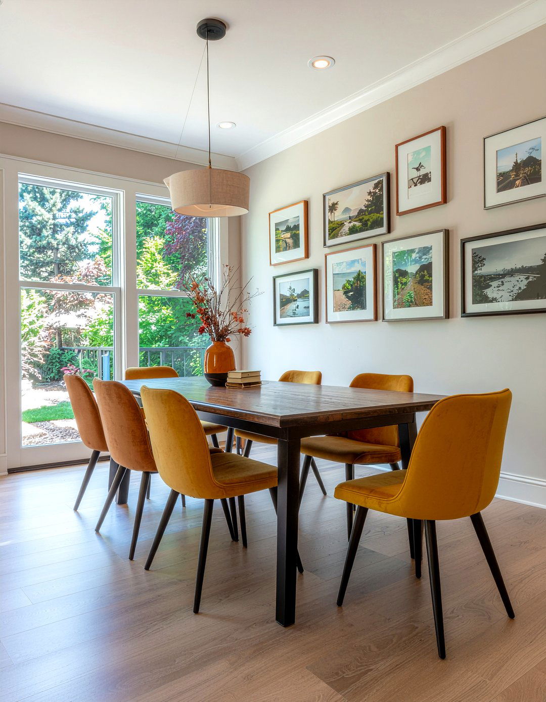 Gallery Wall - 30 relaxed dining room ideas