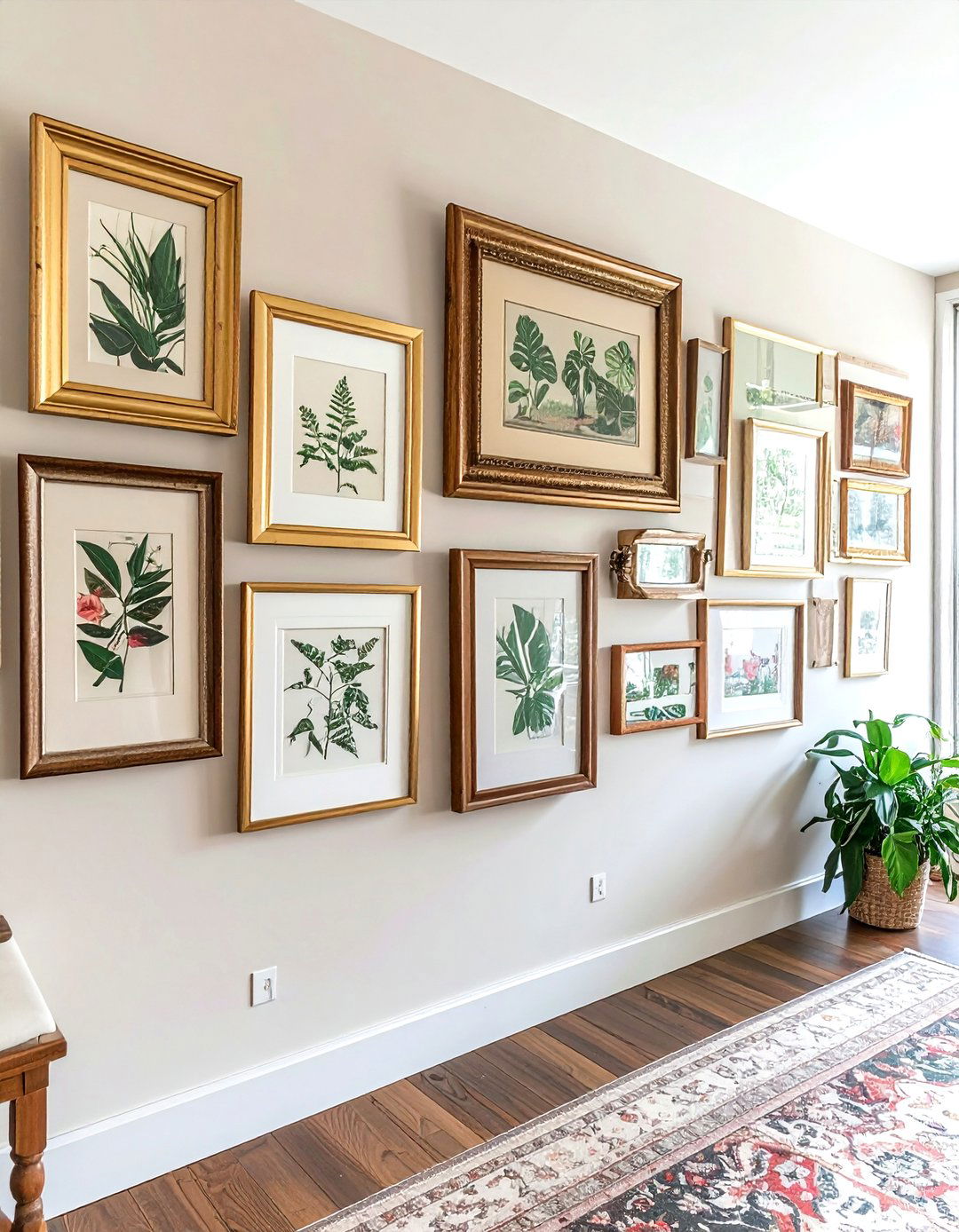 Gallery Wall - 30 thrift store decor ideas