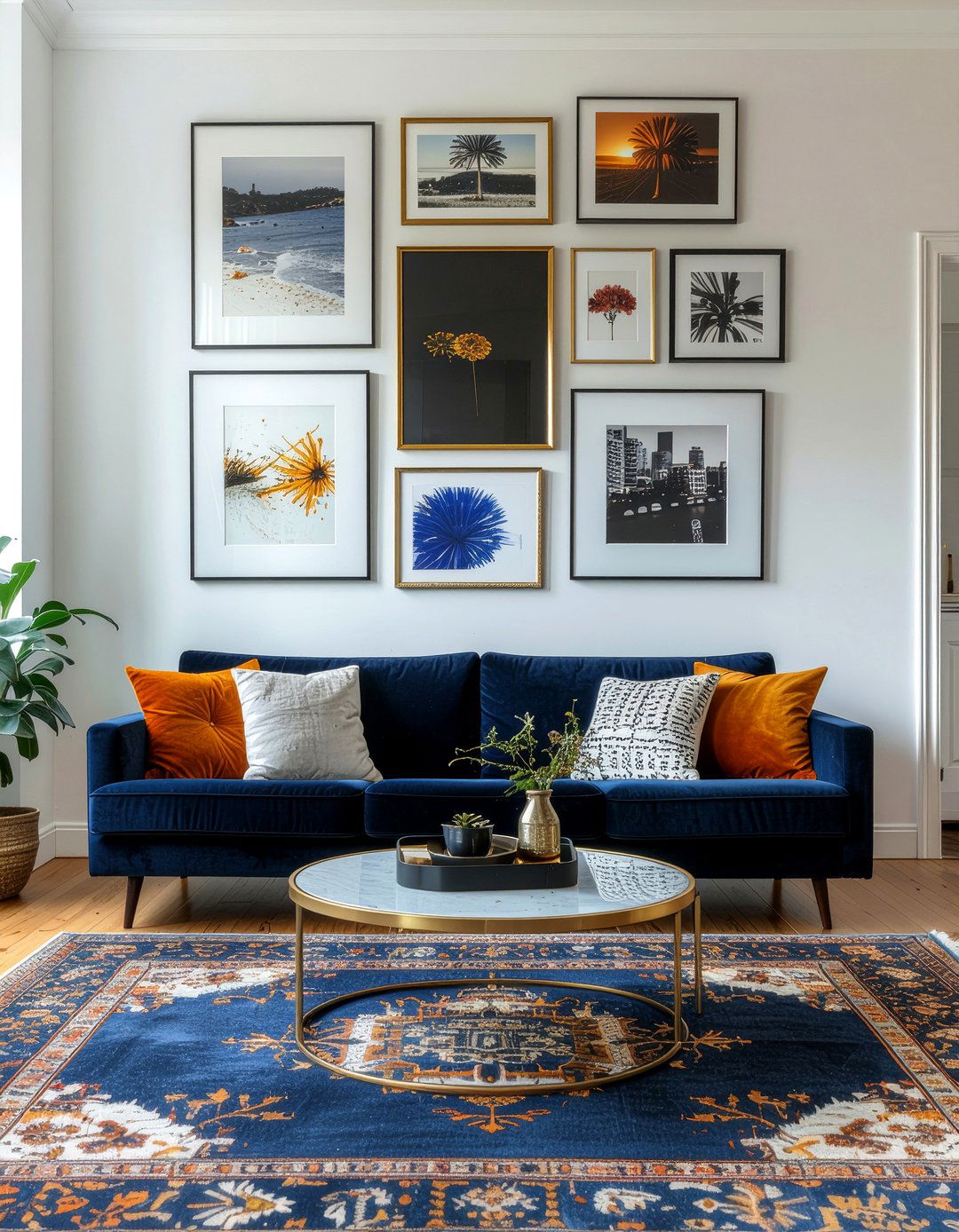 Gallery Wall - 30 budget living room ideas