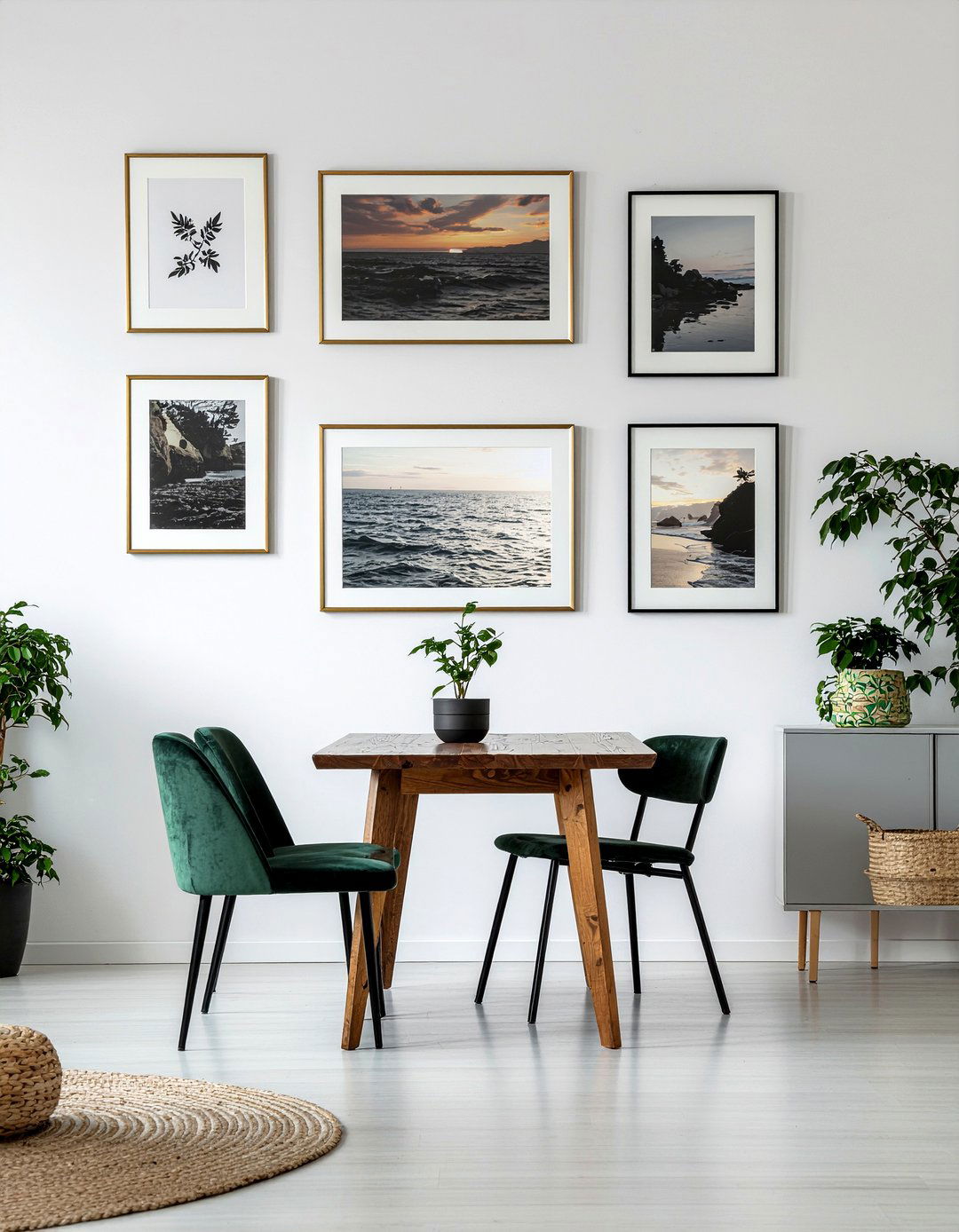 Gallery Wall Art Display - 30 dining room entertaining ideas
