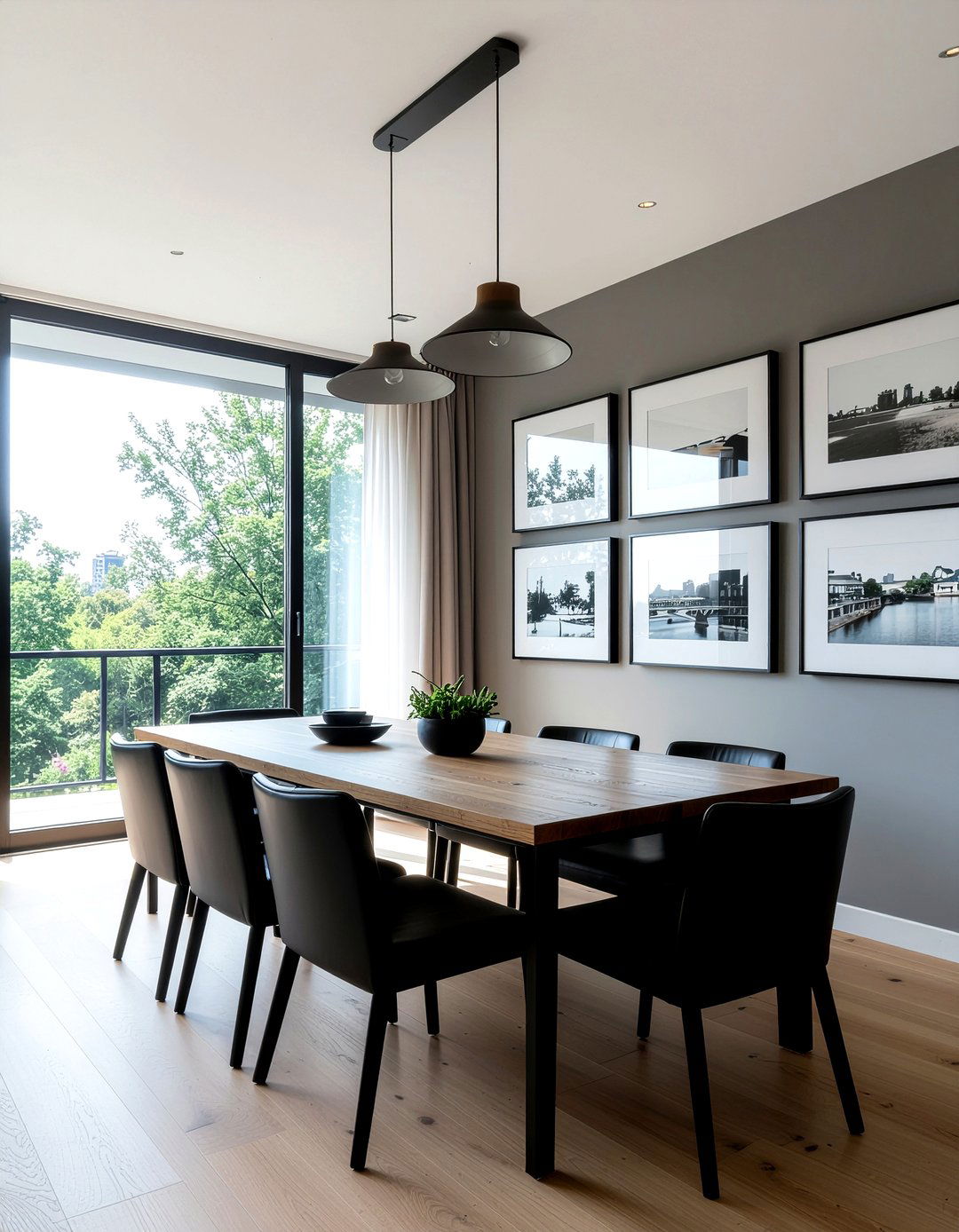 Gallery Wall Behind Dining Table - 30 dining room balance ideas