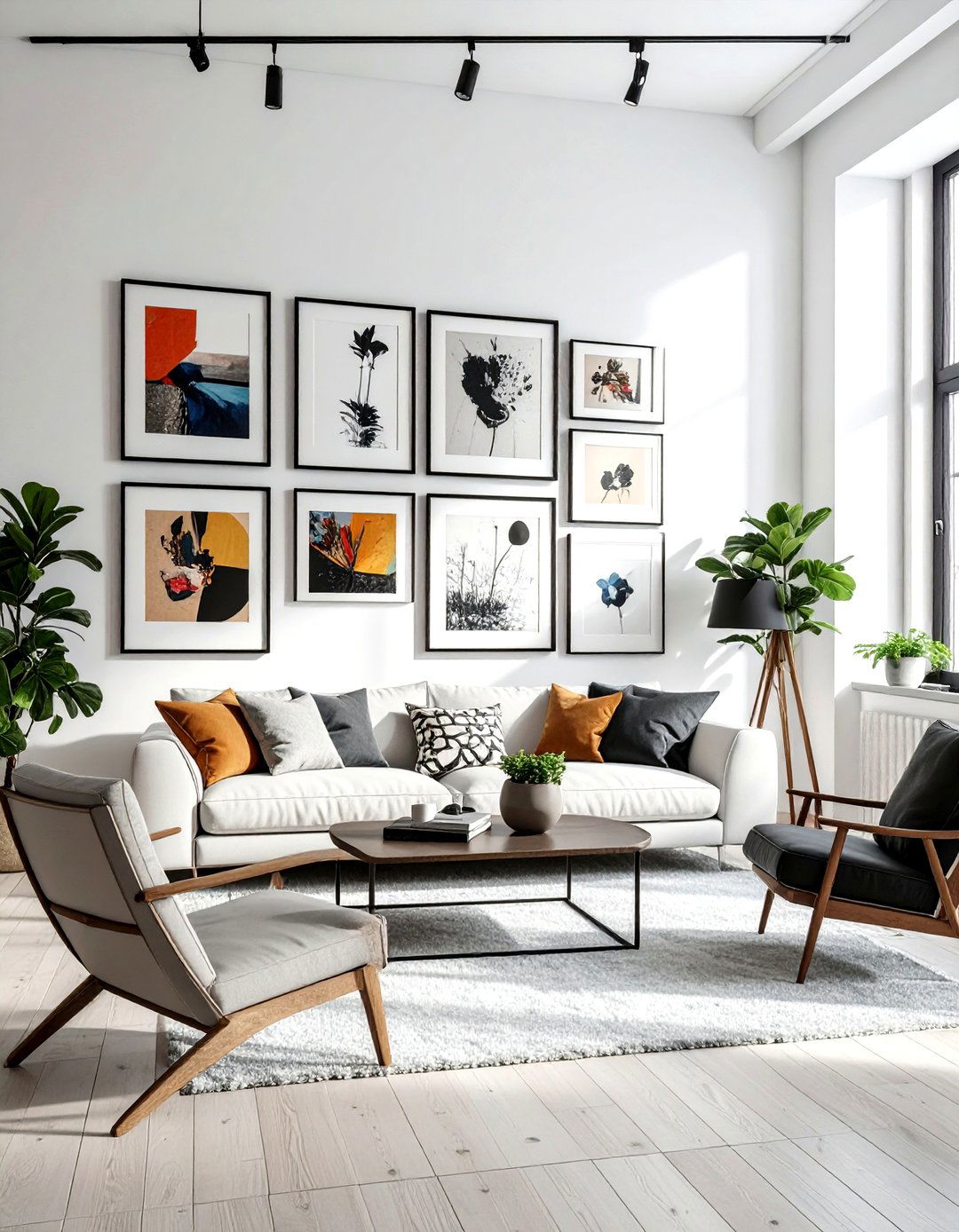 Gallery Wall Decor - 30 loft living room ideas