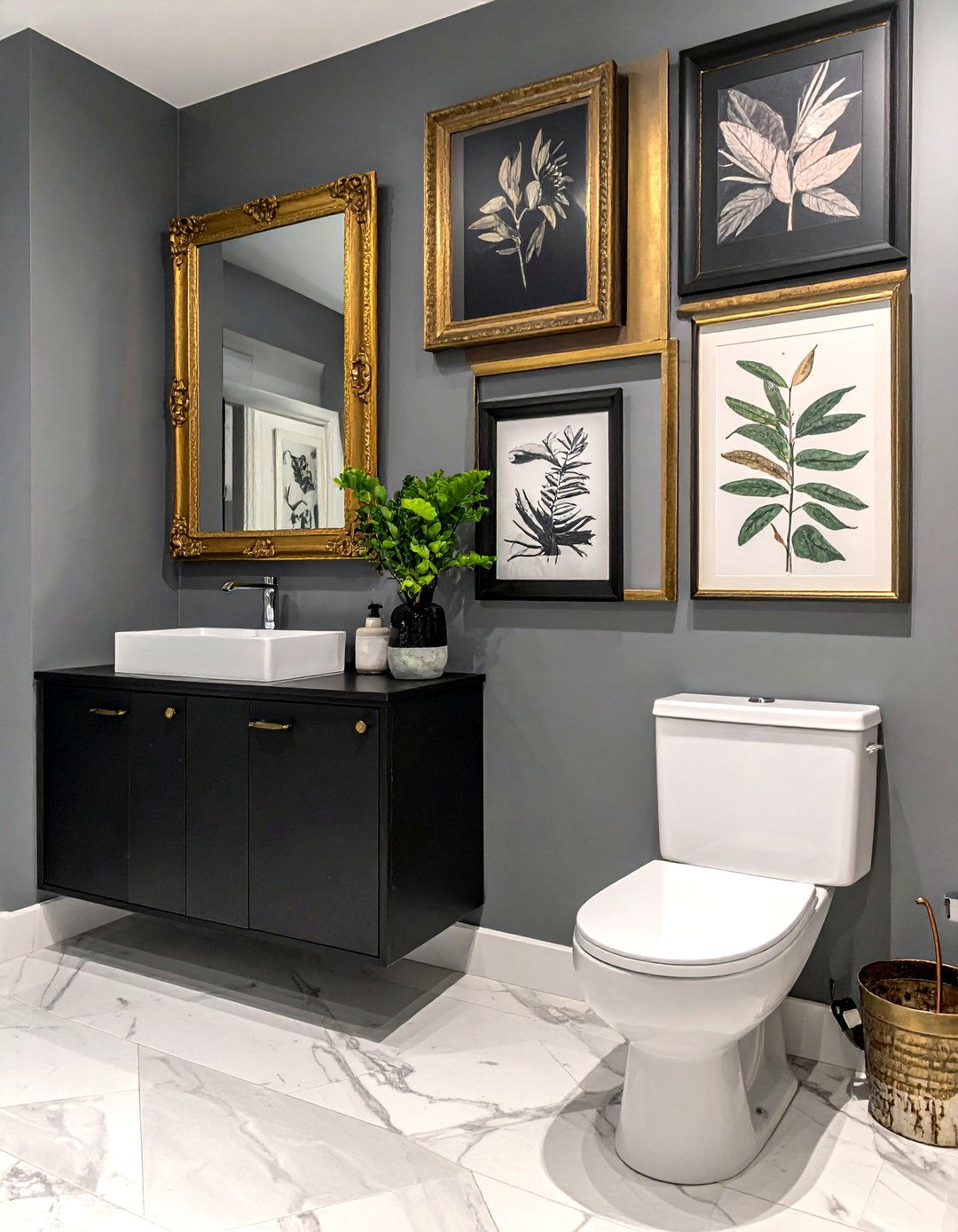 Gallery Wall Decor - 30 eclectic bathroom ideas