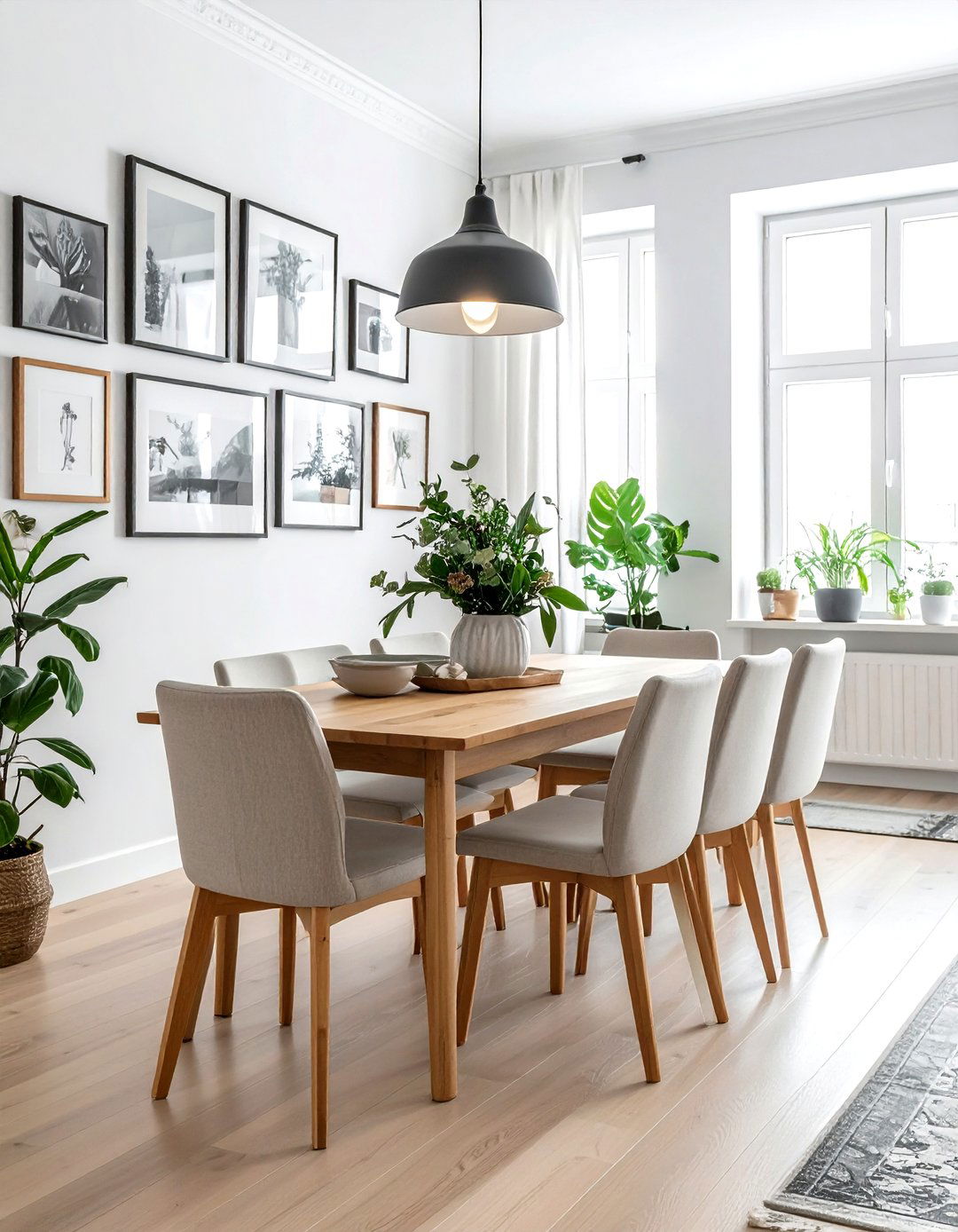 Gallery Wall Dining - 30 perfect dining room ideas