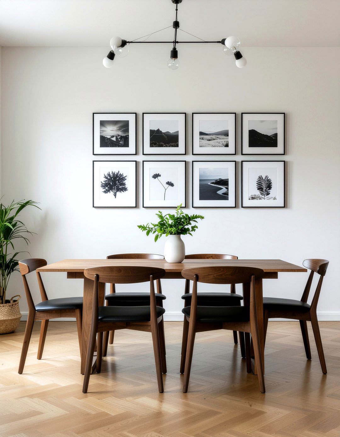 Gallery Wall Dining Room - 30 cool neutral dining room ideas