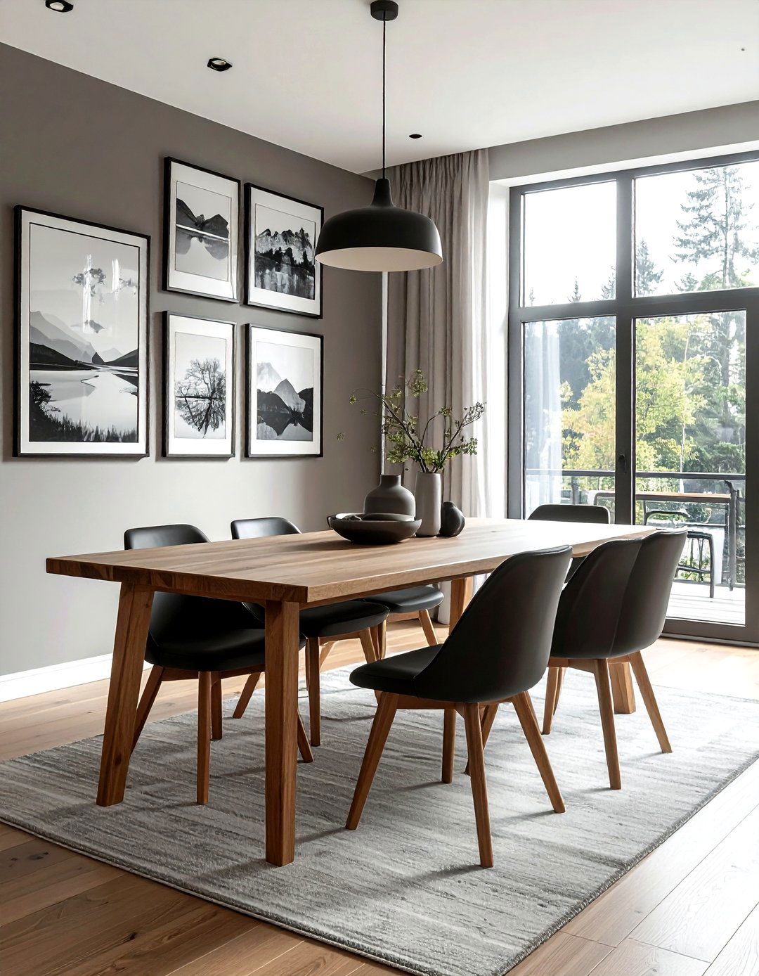 Gallery Wall Dining Room - 30 peaceful dining room ideas