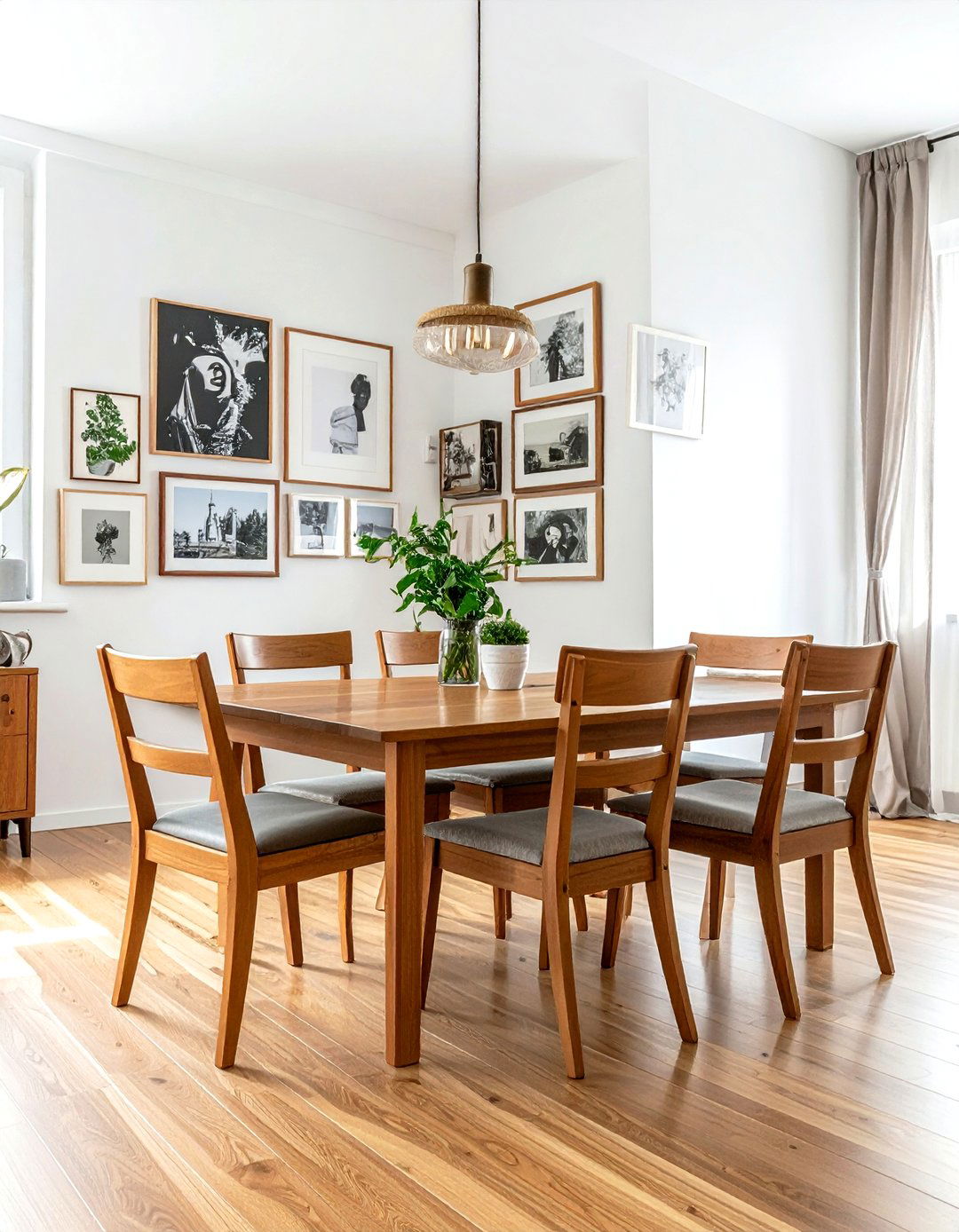 Gallery Wall Dining Room - 30 weeknight dinner dining room ideas