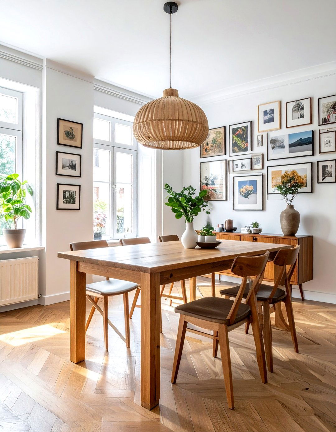 Gallery Wall Display - 30 preserved dining room ideas