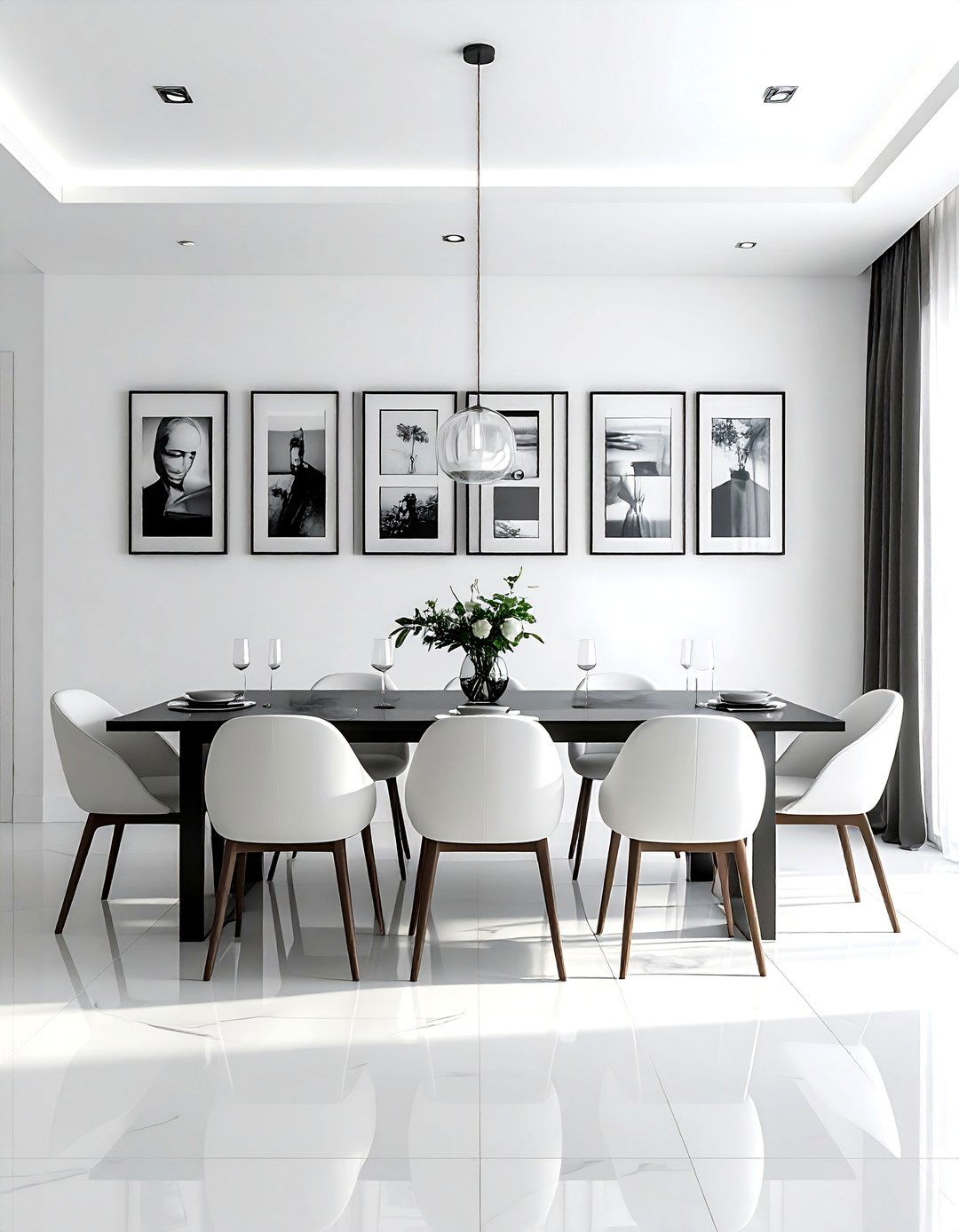 Gallery Wall For Long Dining Room - 30 oddly shaped dining room ideas