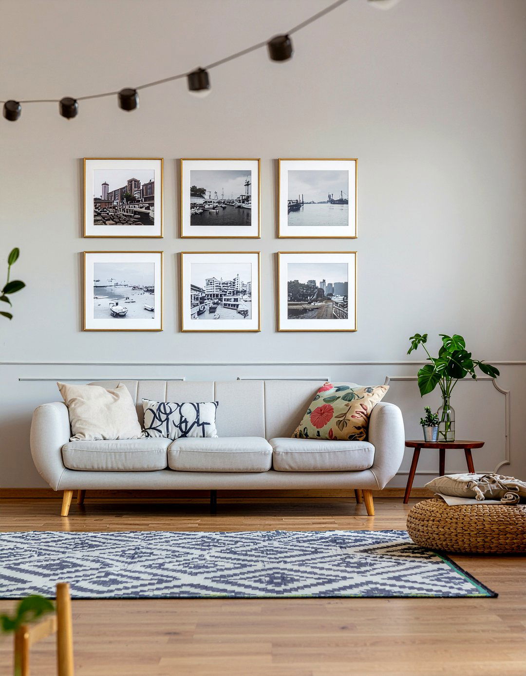 Gallery Wall Layout - 30 living room focal point ideas