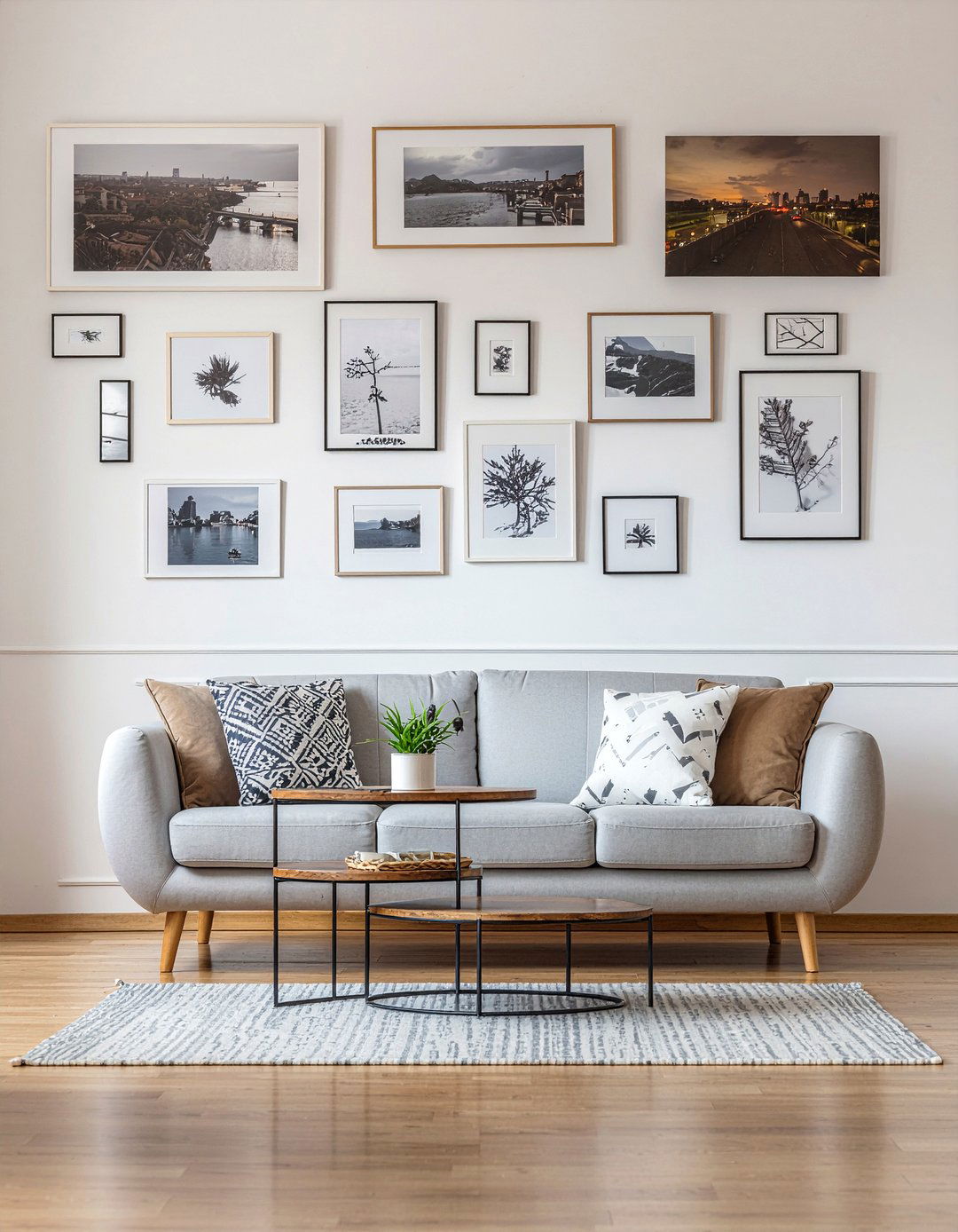 Gallery Wall Living Room - 30 magazine living room ideas