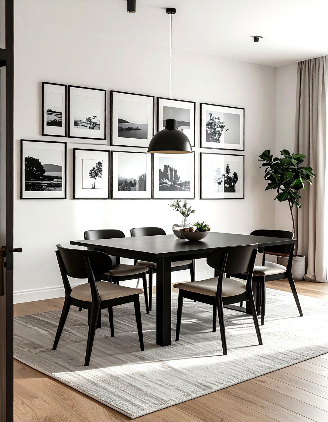 Gallery wall dining - 30 intimate dining room ideas