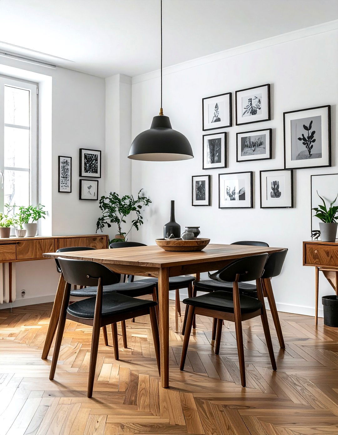 Gallery wall dining room - 30 dining room enhancement ideas