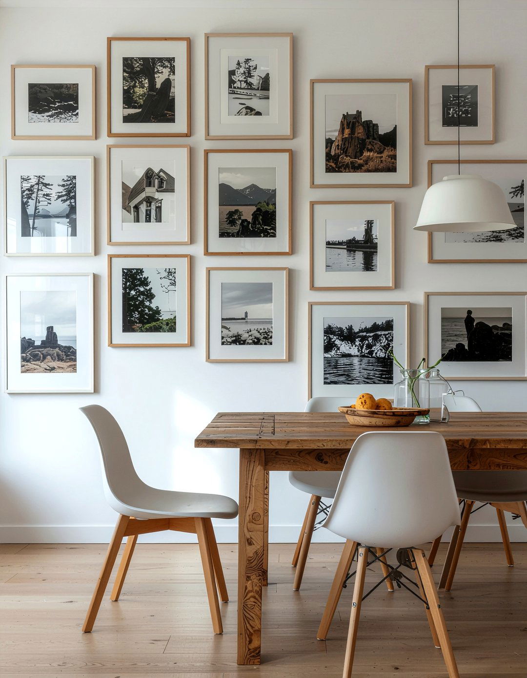 Gallery wall dining room - 30 large dining room ideas