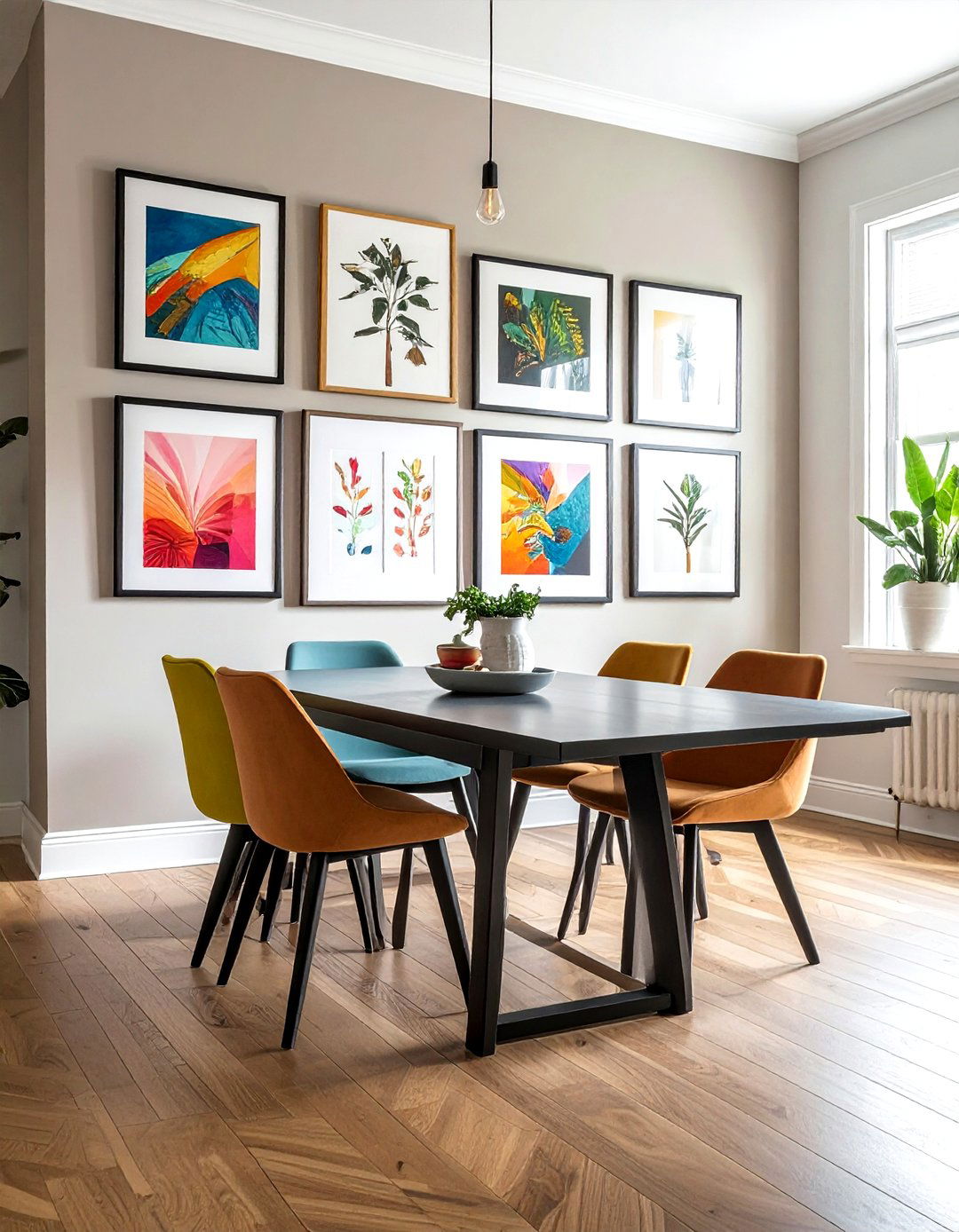 Gallery wall dining room - 30 viral dining room ideas