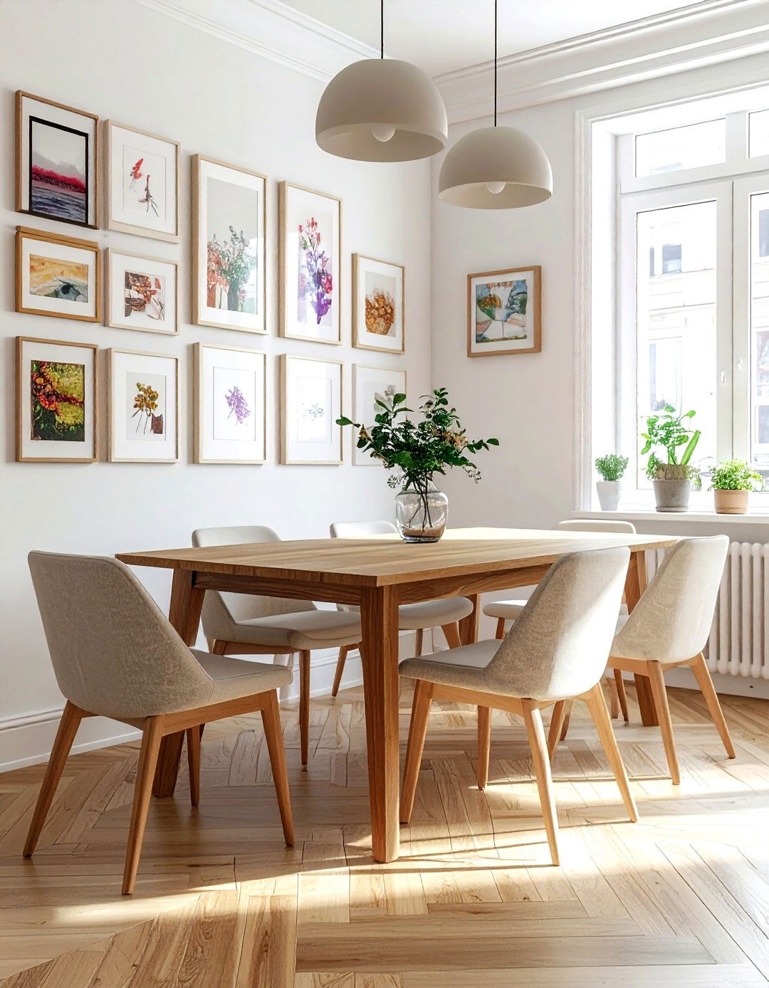 Gallery wall dining room - 30 Chicago dining room ideas