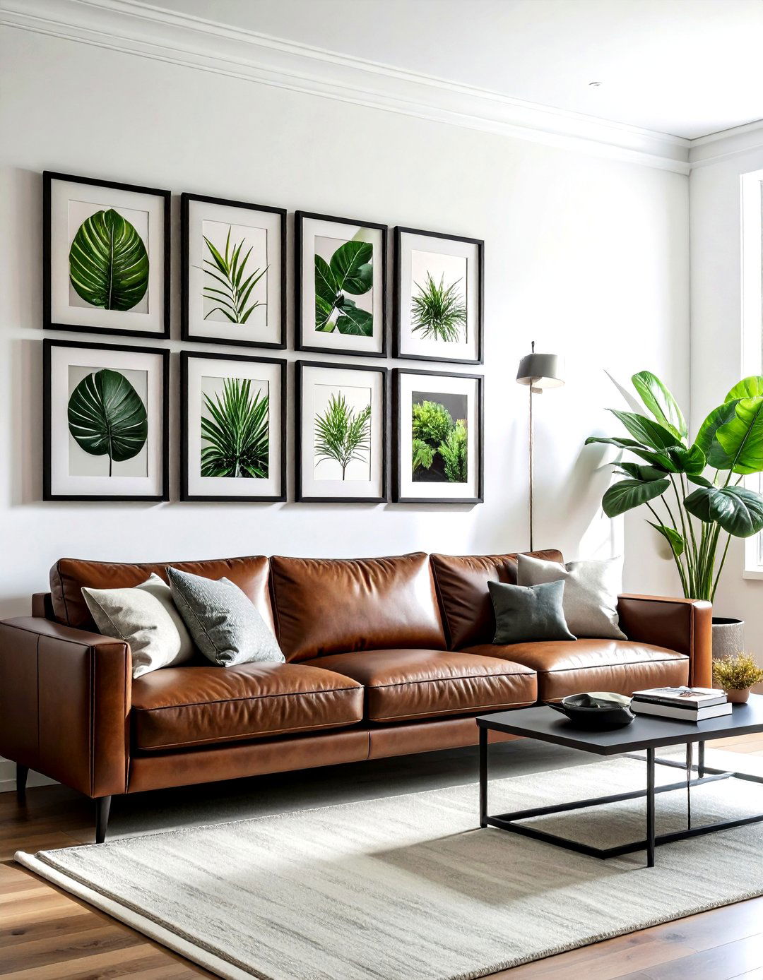 Gallery wall grid - 30 decor symmetry ideas