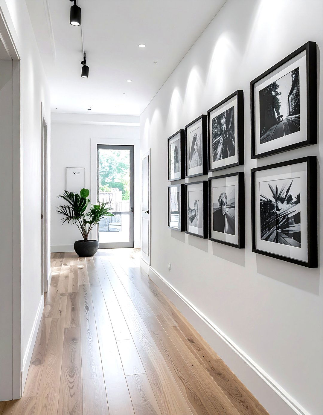 Gallery wall hallway - 30 home styling ideas