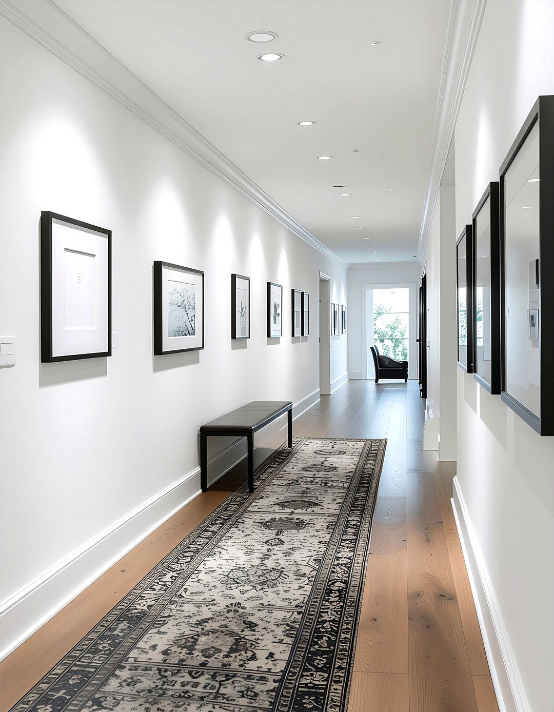 Gallery wall hallway - 30 everyday decor ideas