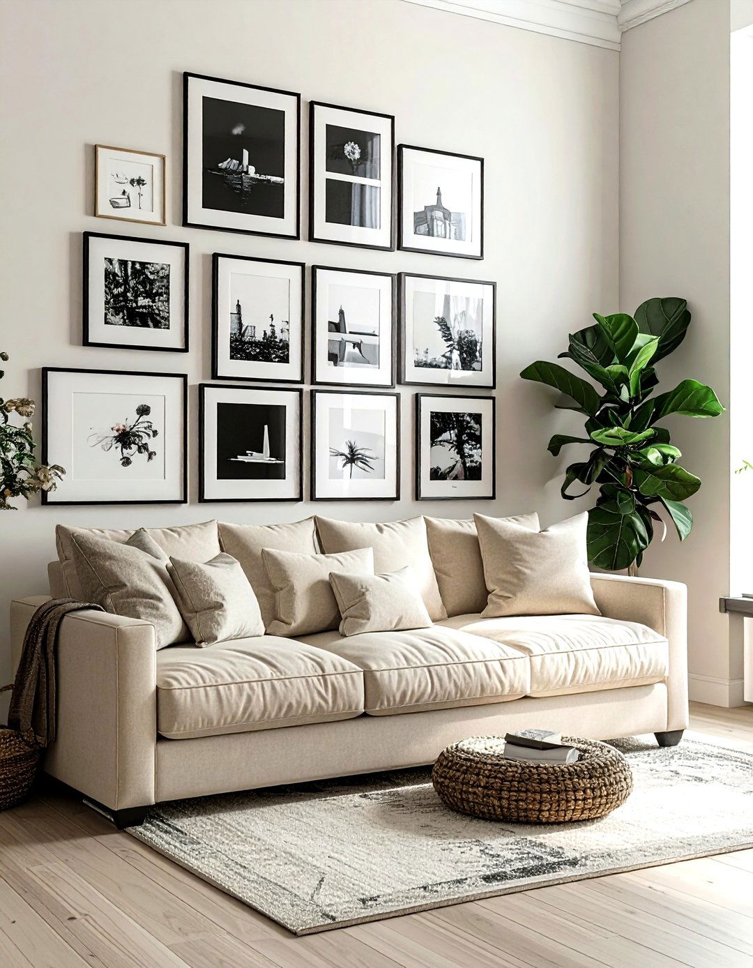 Gallery wall lawson sofa - 30 living room lawson sofa ideas