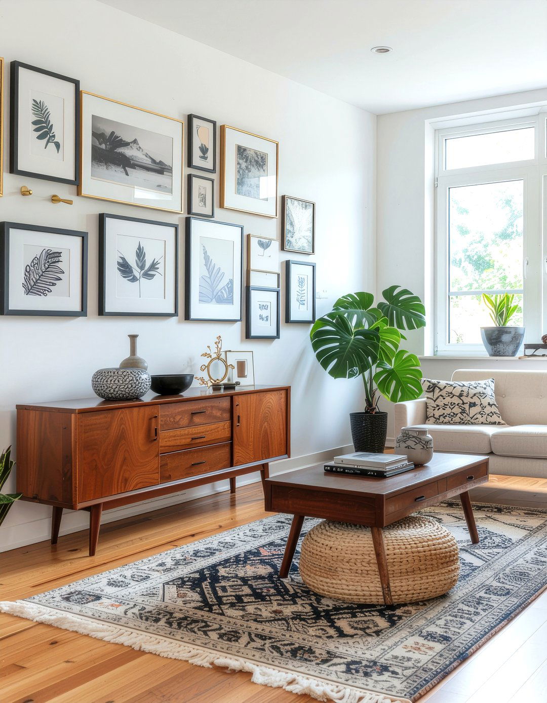 Gallery wall layout - 30 feature wall ideas