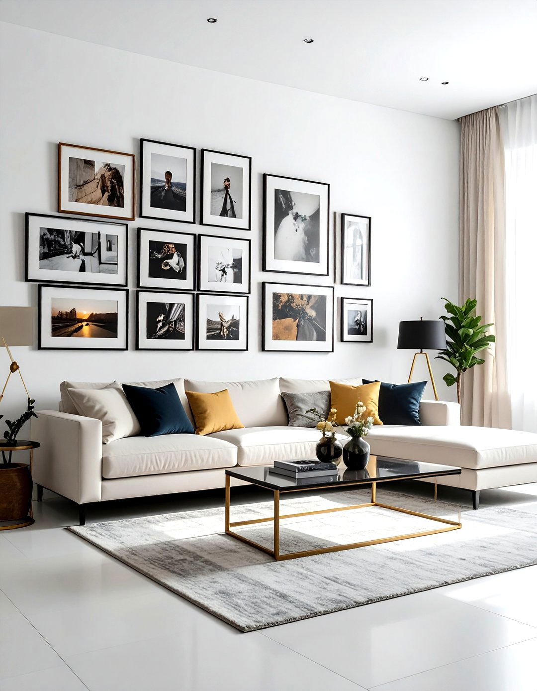 Gallery wall layout - 30 living room hacks