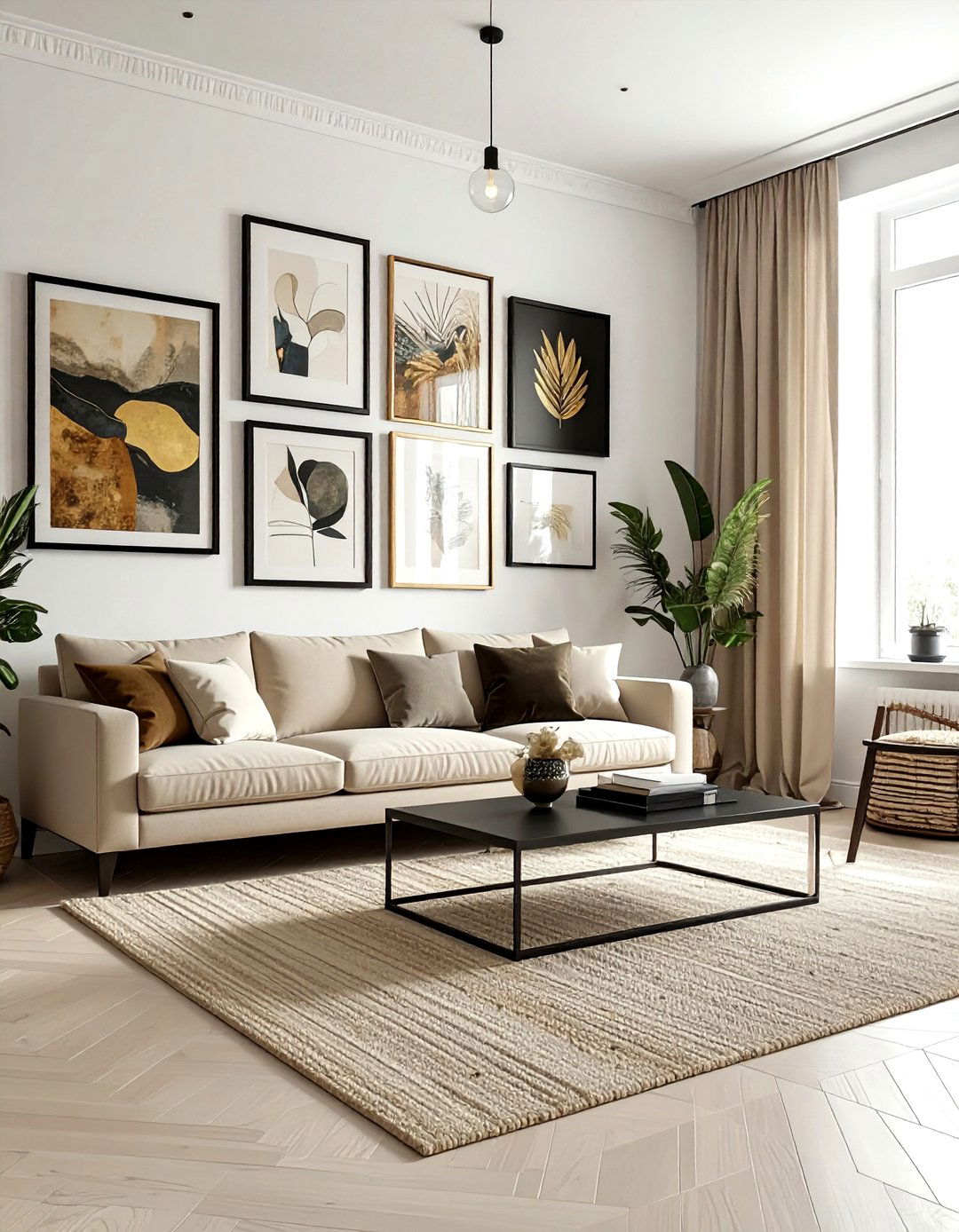 Gallery wall layout - 30 statement wall ideas