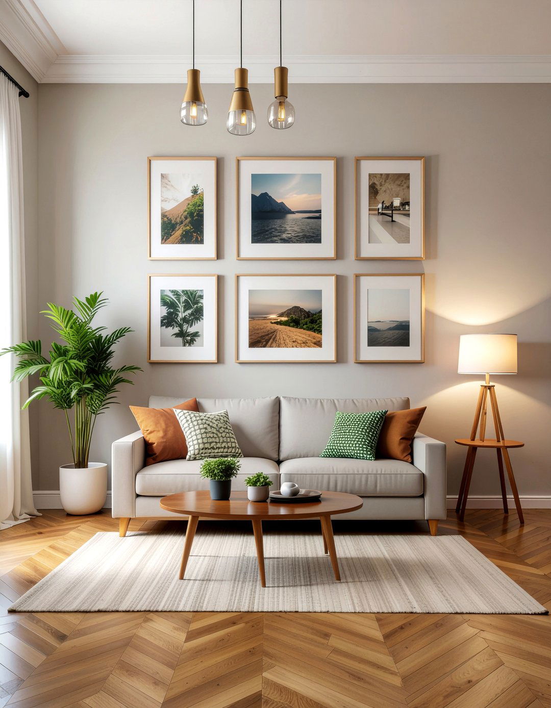 Gallery wall living room - 30 viral living room ideas