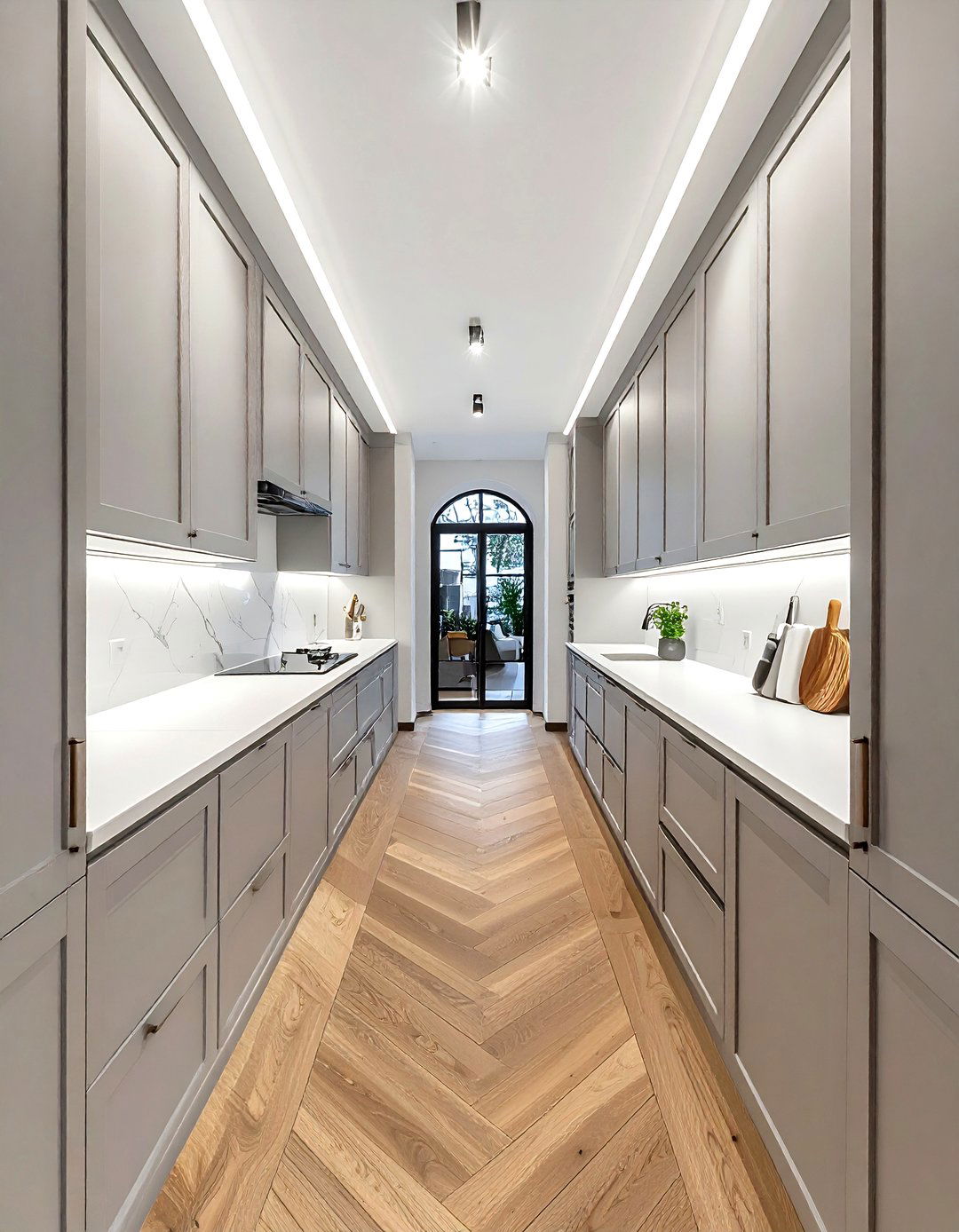 Galley Kitchen Floor Plan - 30 proportioned kitchen ideas