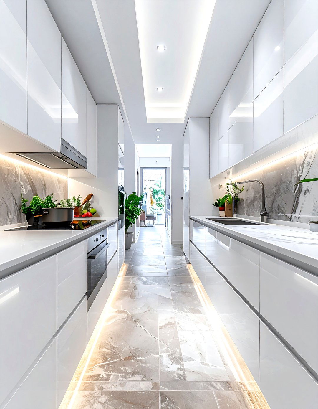 Galley Kitchen With LG Compact Appliances - 30 LG kitchen ideas