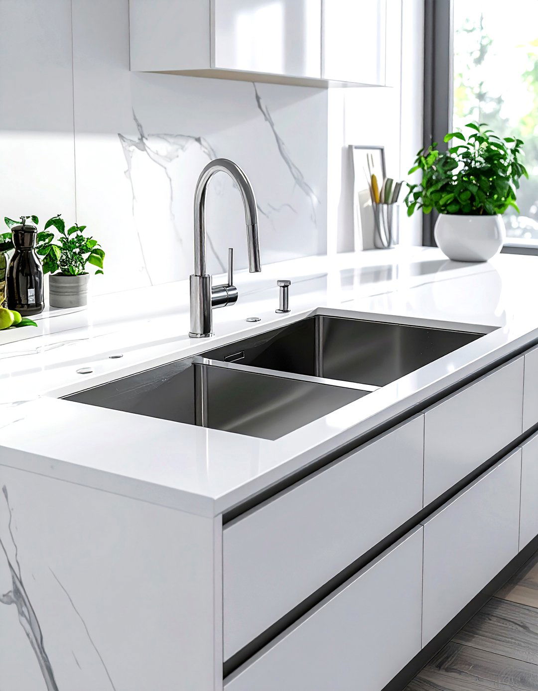 Galley Style Kitchen Sink - 30 kitchen workstation ideas