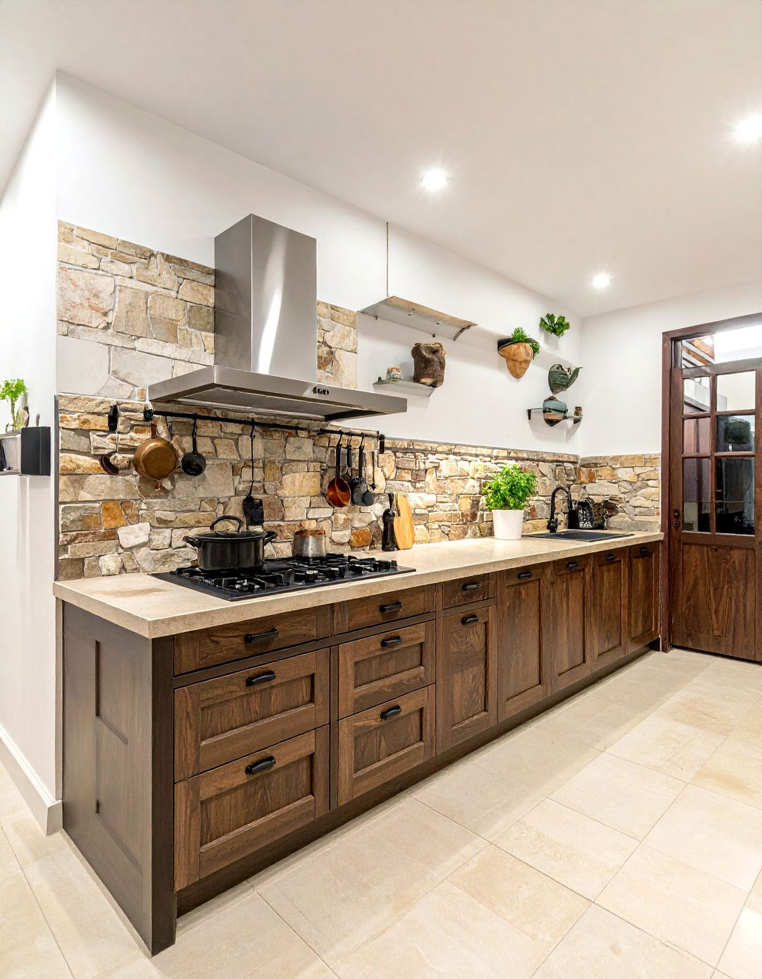 Galley Tuscan kitchen - 30 Tuscan kitchen ideas