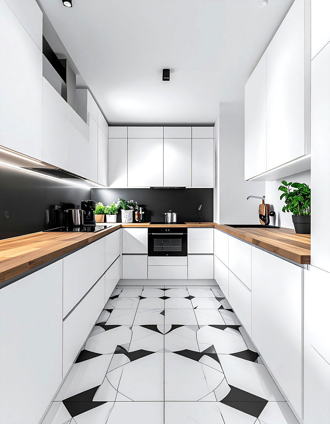 Galley kitchen floor tile - 30 galley kitchen ideas