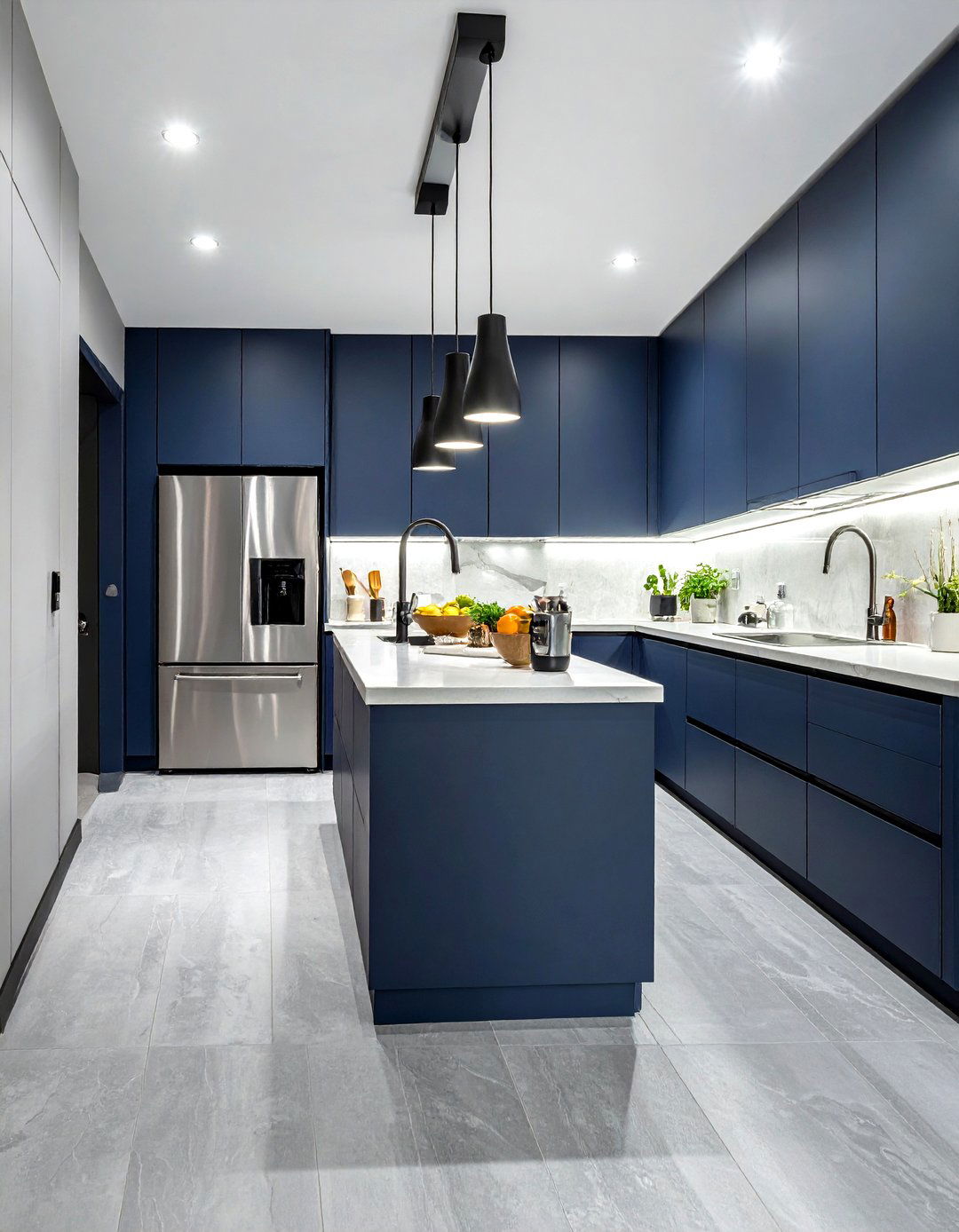 Galley kitchen layout - 30 kitchen furniture placement