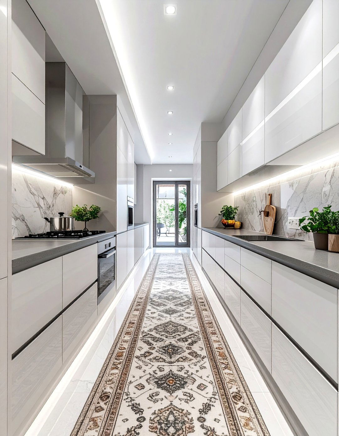 Galley kitchen layout - 30 cozy kitchen settings