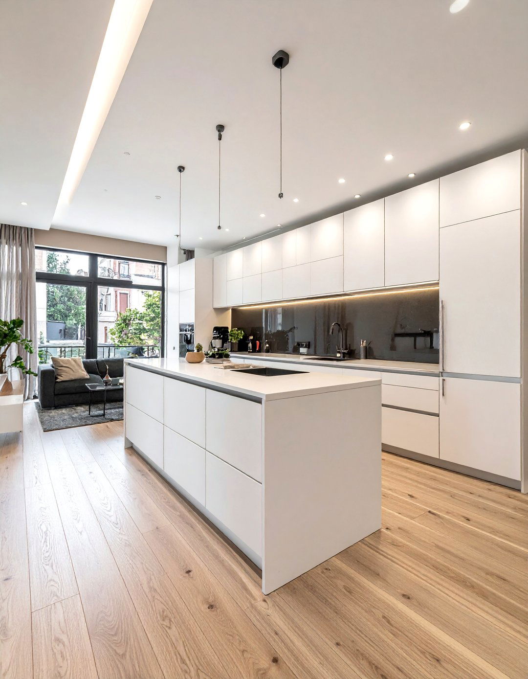 Galley kitchen open to living room - 30 open plan kitchen ideas