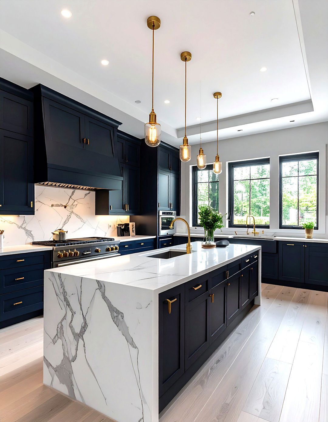 Galley kitchen with island - 30 kitchen reconfiguration ideas