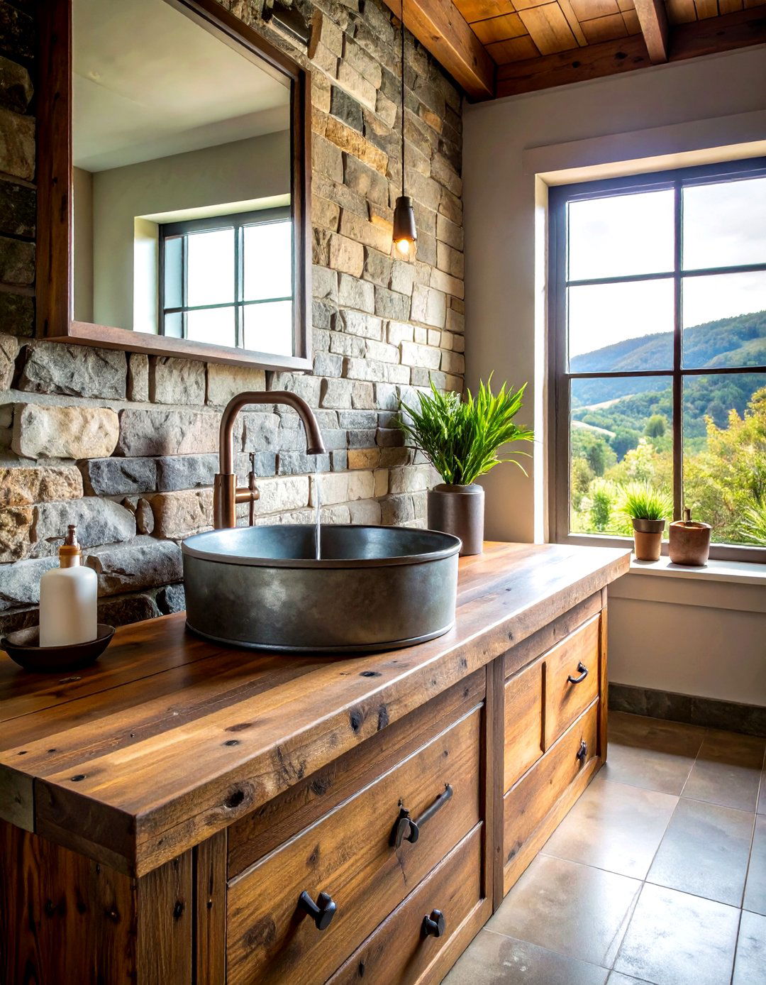 Galvanized Bucket Sink - 30 bathroom upcycled ideas