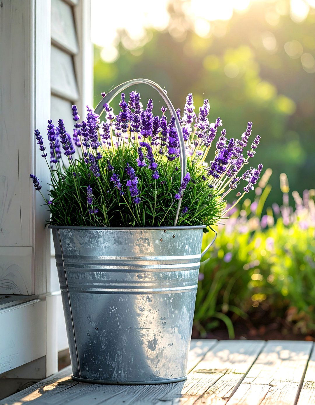 Galvanized Metal Bucket Planter - 30 planter ideas