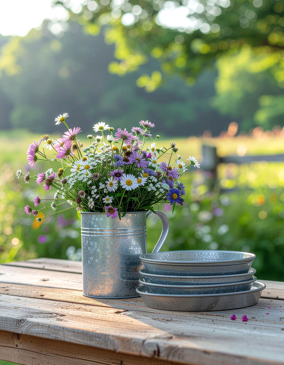 Galvanized Metal Decor - 30 farmland dining room ideas