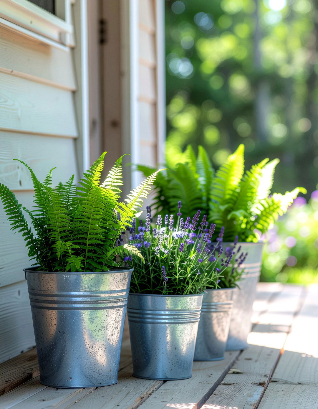 Galvanized Metal Planter - 30 farmhouse home decor ideas
