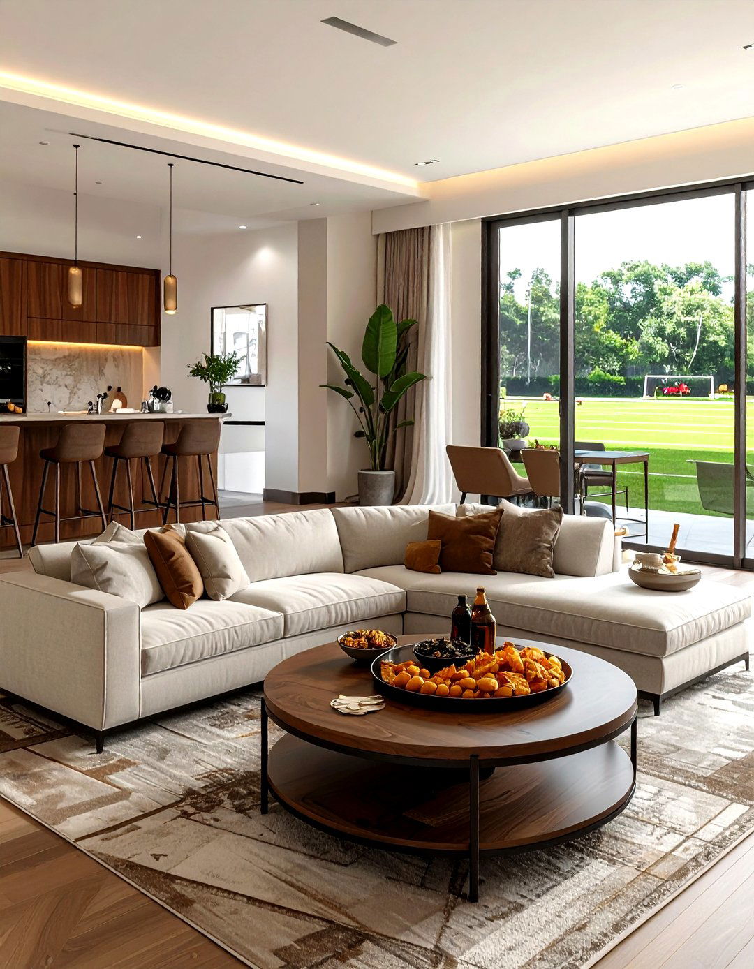 Game Day Living Room - 30 sports themed living room ideas