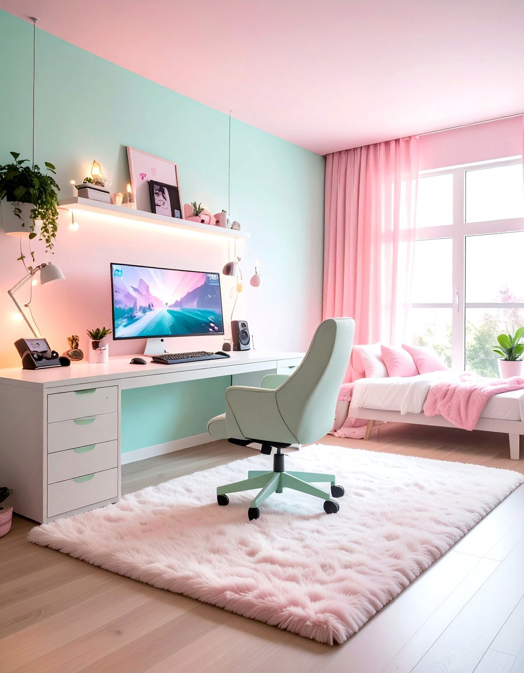 Gamer Girl Room - 30 nerd bedroom ideas