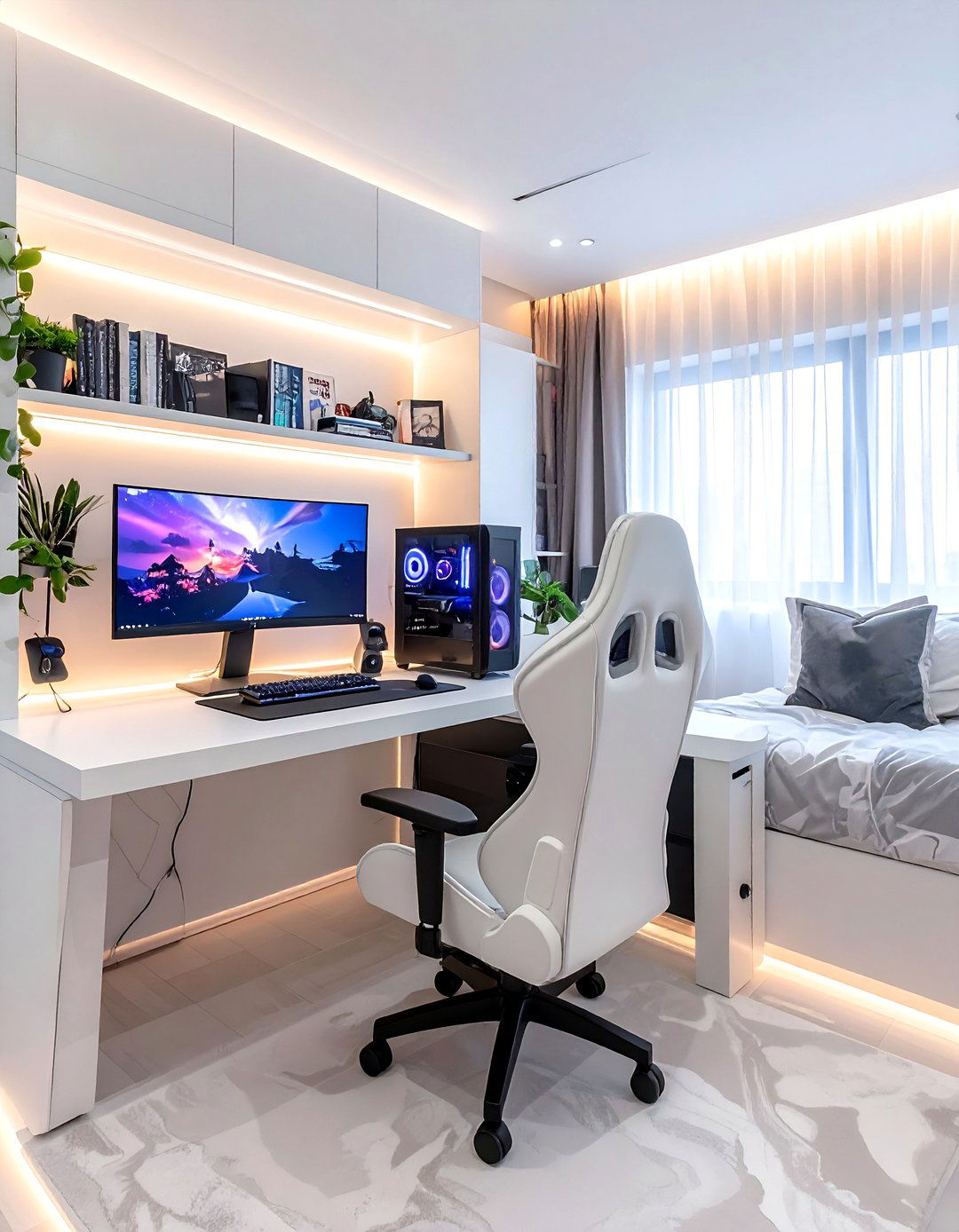 Gaming and manga setup - 30 manga bedroom ideas