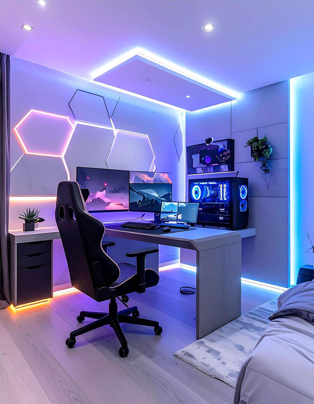 Gaming bedroom - 30 teen room decor ideas