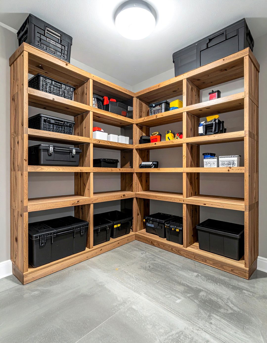 Garage Corner Shelving - 30 garage storage ideas